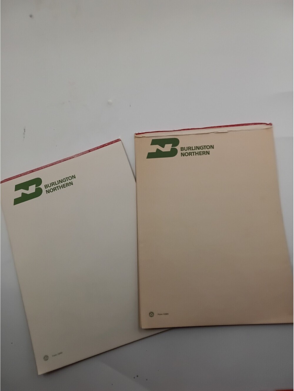 Burlington Northern Form 12201 Stationery Paper Railroad Collectible Lot